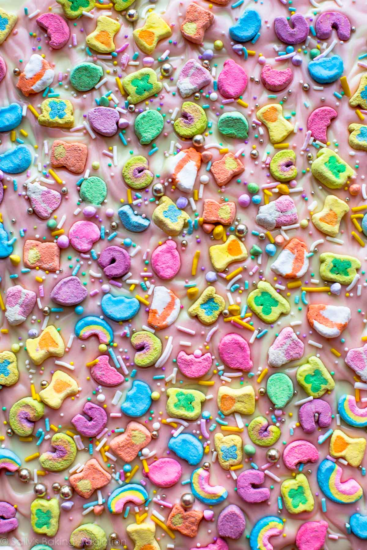 zoomed in image of Lucky charms bark